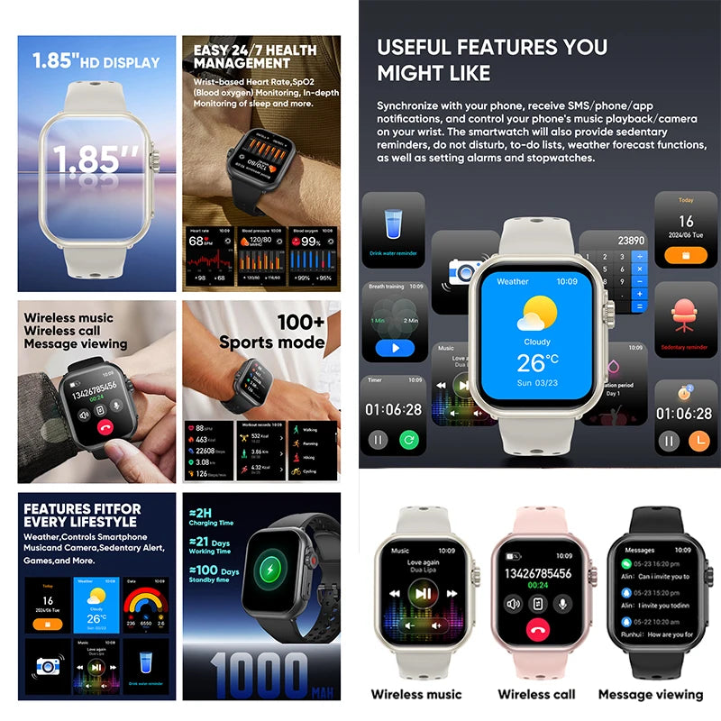 Ultra K62 AMOLED GPS Smartwatch