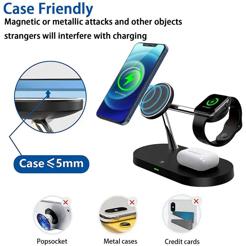 3-in-1 Magnetic Wireless Charging Stand