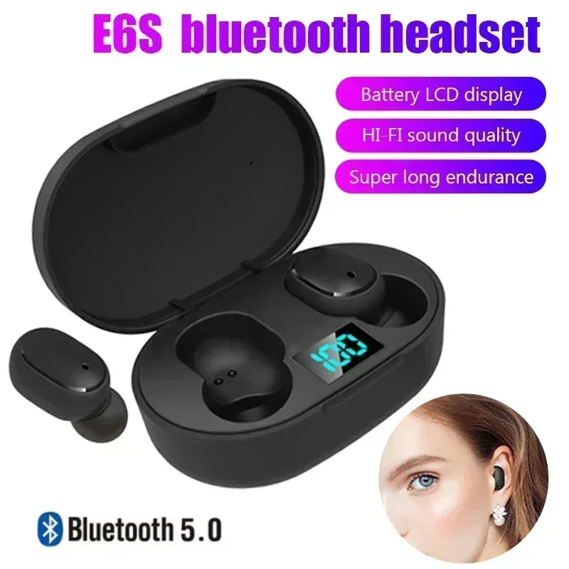 E6S LED Wireless Bluetooth Earbuds