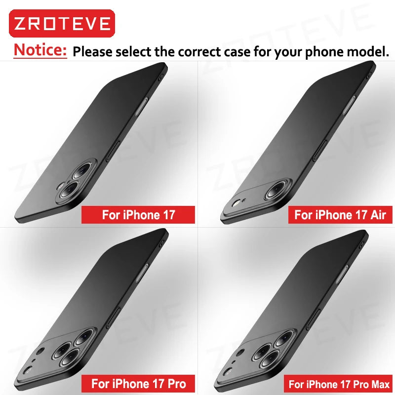 ZROTEVE Slim Matte Hard Case for iPhone