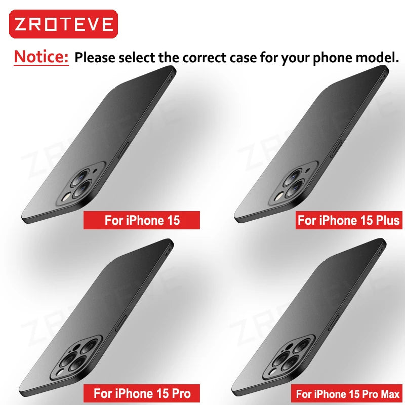 ZROTEVE Slim Matte Hard Case for iPhone